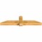 Ekena Millwork Eugene Rough Sawn Timber Gable Bracket, Western Red Cedar, 72"W x 18"H x 6"D x 6"F, 6/12 Pitch GBW072X18X0606EUG00RWR - alternate 5